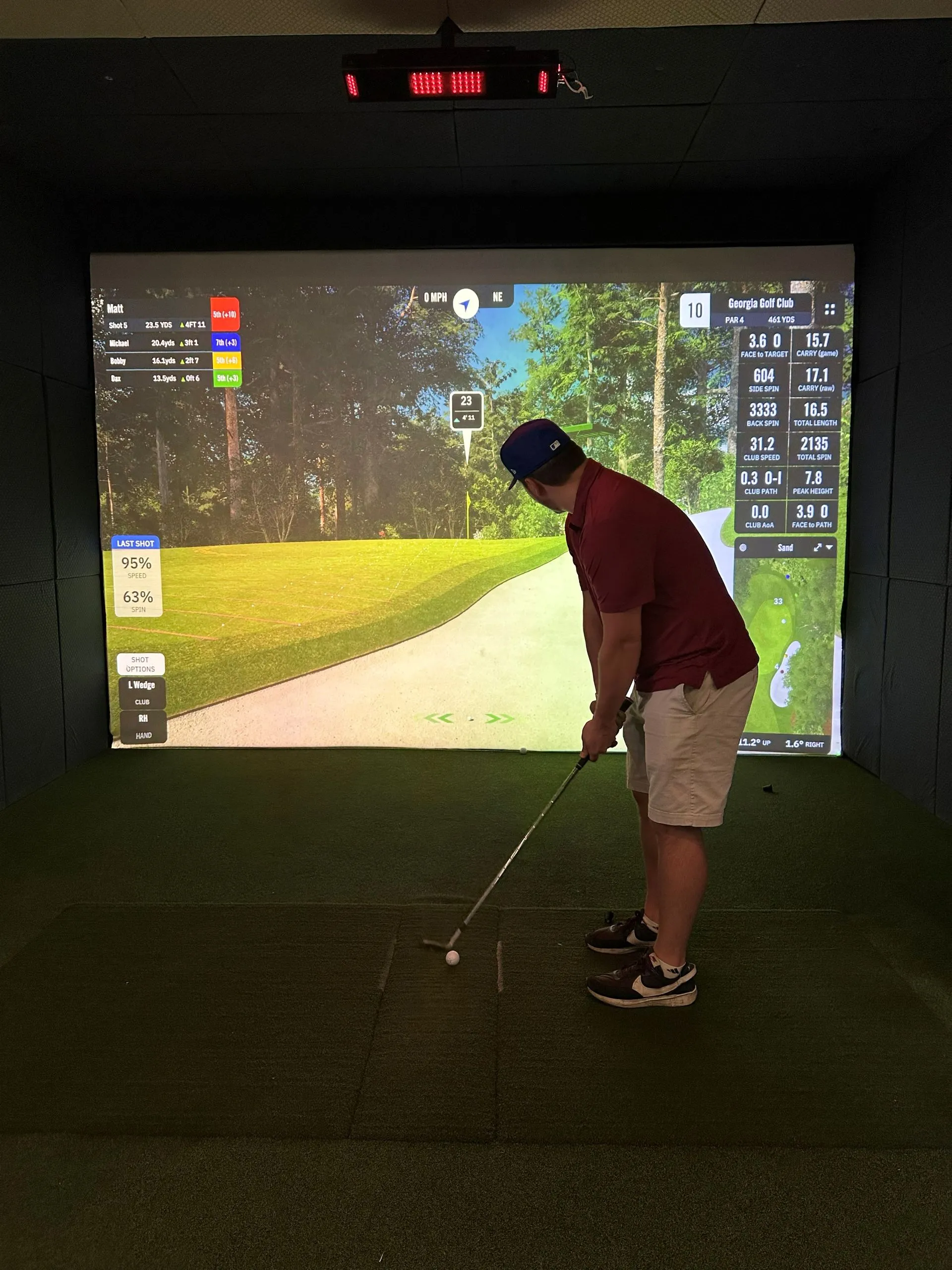 Birthday party celebration at All Seasons Indoor Golf Club in Kansas City